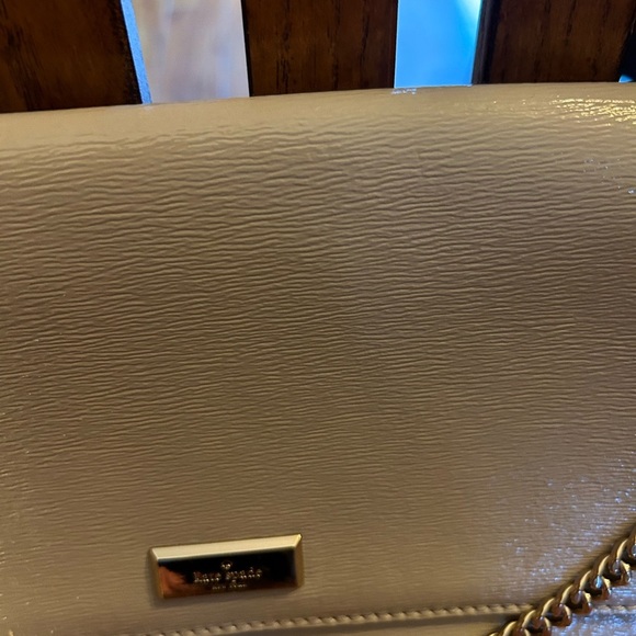 Kate Spade Gray Shoulder Bag Purse Chained Strap - Picture 11 of 13